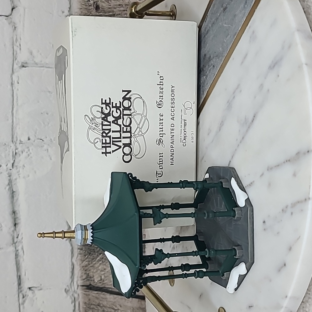 Department 56 Vintage Heritage Village Collection "Town Square Gazebo" #5513-1
